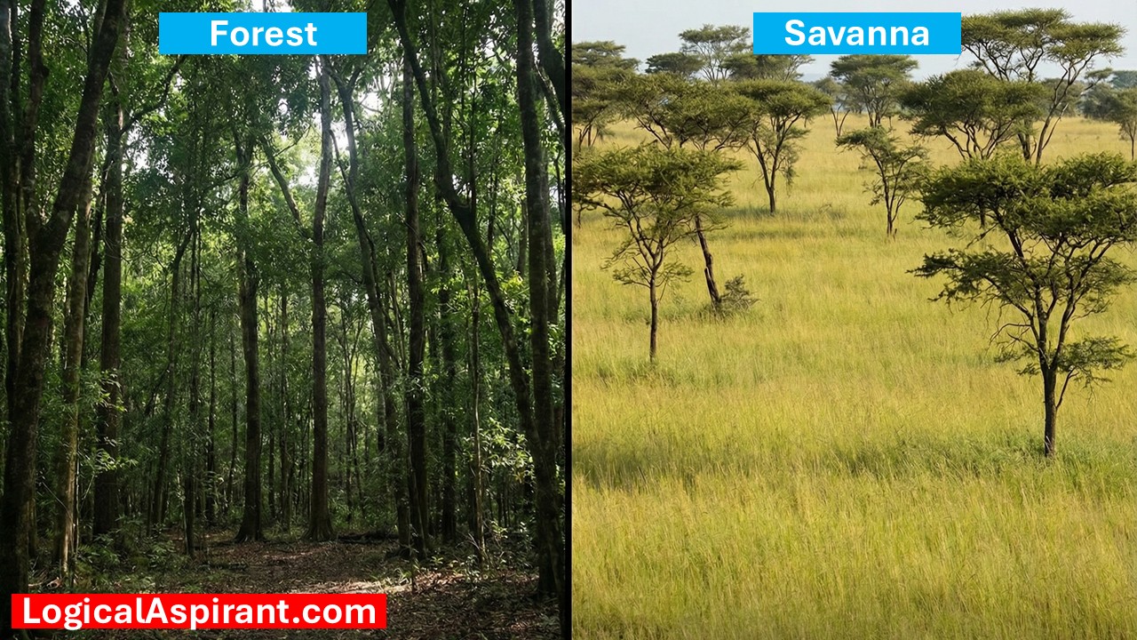 British Ecological Society (BES) Oldest Ecological Society | Indian Savannas vs. Forests Debate | UPSC Environement & Ecology