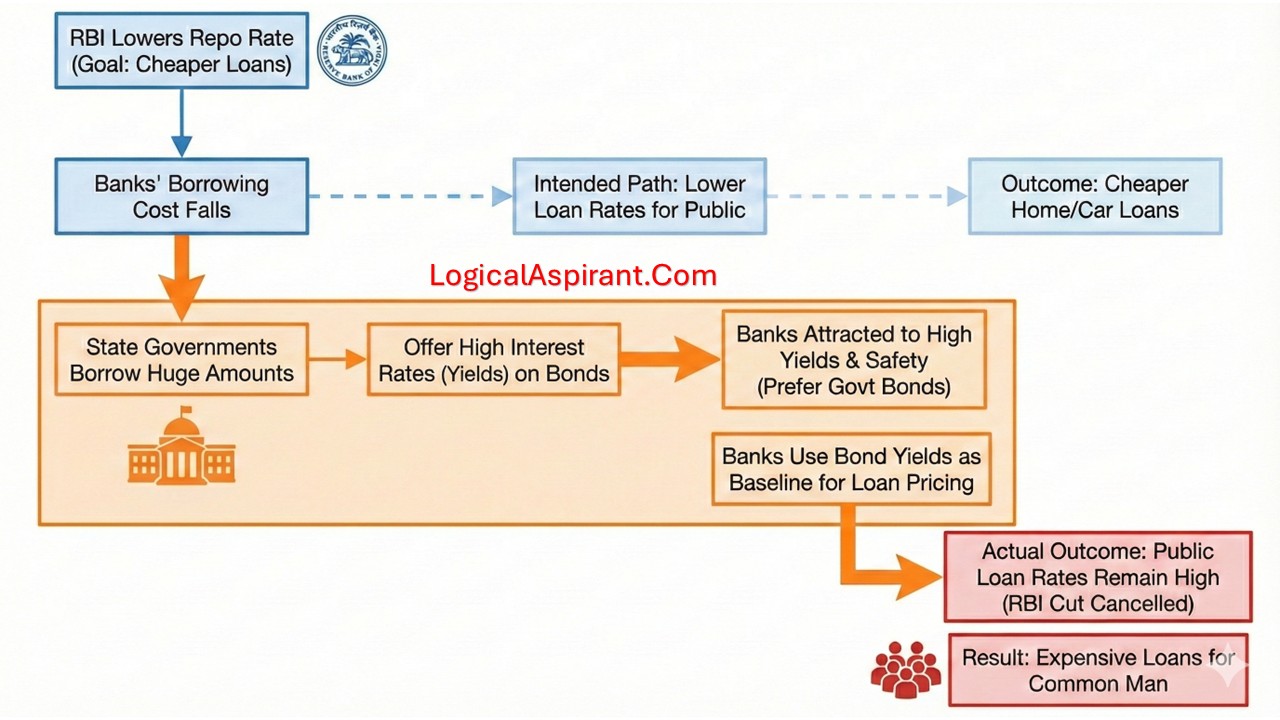 State Development Loans (SDLs) | Bond Yield | How State Borrowing Impacts RBI Policy